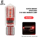 Lâmpada LED Automotiva T10 Super Brilho – Luz de Posição, Placa e Interior 12V/24V (Par)