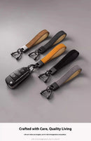 Chaveiro de Couro Legítimo para Carro em Couro Bovino – Acessório Premium Masculino e Feminino com Argola Metálica