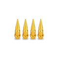 Tampa de Válvula Spike Alumínio 45mm para Roda – Bico de Pneu Estilo Bala Automotivo (Kit 4 Peças)