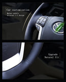Capa de Volante Automotiva em Couro Microfibra para Chevrolet Blazer, Silverado e Tahoe – Antiderrapante Premium