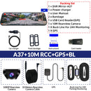 Câmera Veicular 2K DVR com WiFi e GPS Espelho Retrovisor – Dash Cam Automotiva com Visão Noturna e Monitoramento 24h
