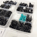 Kit Grampos Automotivos Universais 100 a 800 Peças para Fixação de Painéis