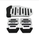Kit Pedaleira Esportiva Automotiva em Alumínio Antiderrapante – Capa de Pedal Freio e Acelerador para Carro Automático