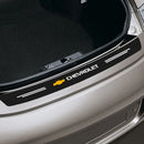 Protetor de Para-Choque Traseiro Fibra de Carbono para Chevrolet – Adesivo Anti Risco Porta-Malas