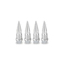 Tampa de Válvula Spike Alumínio 45mm para Roda – Bico de Pneu Estilo Bala Automotivo (Kit 4 Peças)