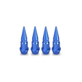 Tampa de Válvula Spike Alumínio 45mm para Roda – Bico de Pneu Estilo Bala Automotivo (Kit 4 Peças)