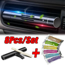 Perfume Automotivo Vent Clip (Kit 8 Peças) – Aromatizador de Ar para Carro com Fixação na Saída de Ar
