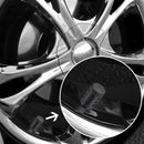 Tampa de Válvula de Pneu Automotivo Alumínio Prata Kit 4 Peças
