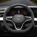 Capa de Volante Camurça Antiderrapante para Volkswagen – Grip Esportivo Segmentado Premium