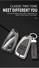 Capa de Chave Automotiva Premium em Couro e Liga de Zinco para Chevrolet, GMC e Buick – Proteção Completa com Design Luxo
