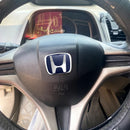 Car Steering Wheel Emblem H-Sticker For Honda Civic Accord City CRV Jade Fit Odyssey Hybrid Red Black Blue Interior Modification