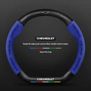 Capa de Volante em Camurça e Fibra de Carbono para Chevrolet – Antiderrapante Premium Esportiva