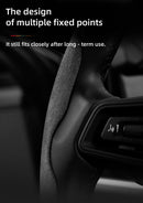 Capa de Volante Camurça Antiderrapante para Volkswagen – Grip Esportivo Segmentado Premium