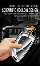 Capa de Chave Automotiva Premium em Couro e Liga de Zinco para Chevrolet, GMC e Buick – Proteção Completa com Design Luxo