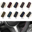 Capa de Volante em Couro Suede para VW Golf Polo GTI Costura Manual