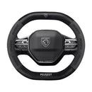 Capa de Volante Camurça + Fibra de Carbono Peugeot – Antiderrapante Esportiva Premium