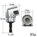 Adaptador de Furadeira 105° para Parafusadeira – Extensor Angular para Parafusar em Espaços Apertados