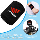 Capa de Reservatório de Freio Moto Honda com Logo 3D – Protetor Anti Vazamento + Chaveiro (Kit 2 Peças)
