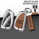 Capa de Chave Automotiva Premium em Couro e Liga de Zinco para Chevrolet, GMC e Buick – Proteção Completa com Design Luxo