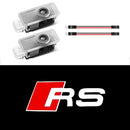 2025 Hot 2Pcs 3D HD LED Light Car Door Projector Welcome Lights Car Accessories For Audi S3 S5 S1 S4 S2 S6 RS3 RS4 RS5 RS6 RS8 B
