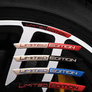 Kit 4 Emblemas Metálicos Limited Edition para Centro de Roda Premium