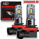 Lâmpadas LED Automotivas 30000LM H11 9005 9006 6500K Super Brancas