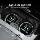 Tapete Porta-Copos Automotivo Honda – Base Antiderrapante para Copo (Kit 2 Peças)