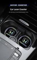 Tapete Porta-Copos Automotivo Honda – Base Antiderrapante para Copo (Kit 2 Peças)