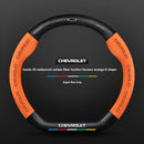 Capa de Volante em Camurça e Fibra de Carbono para Chevrolet – Antiderrapante Premium Esportiva