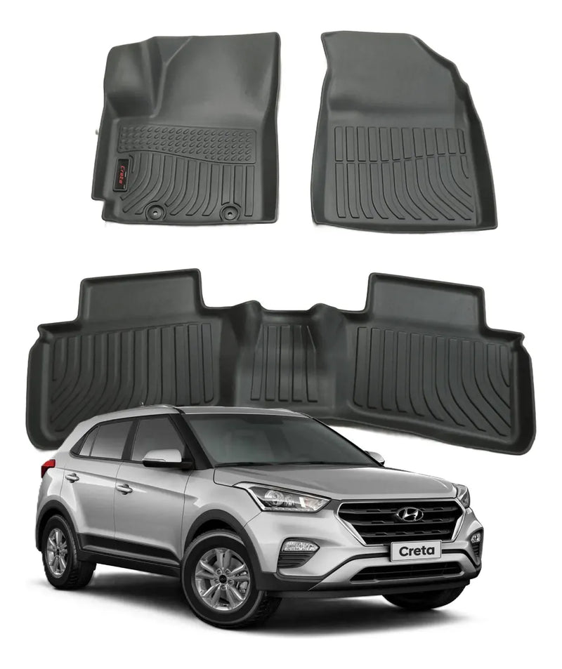 Tapete Bandeja Hyundai Creta  2021 A 2027 Sob Medida Jogo Completo