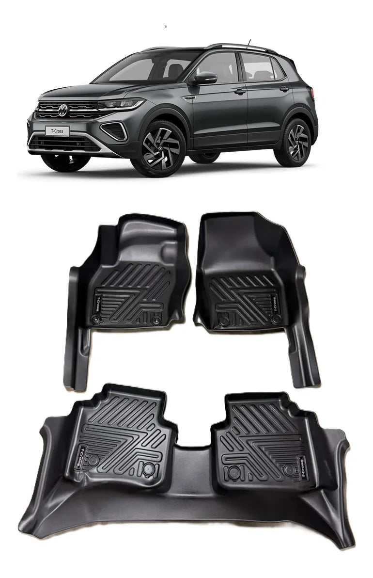 Tapete Bandeja Volkswagen T-Cross Sob Medida Jogo Completo
