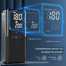 Compressor de Ar Portátil 12V Sem Fio com Iluminação LED e Inflação Rápida