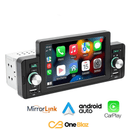 Central Multimídia Universal de 10 polegadas com Apple Carplay e Android Auto, Bluetooth e câmera de ré