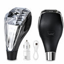 Manopla de Câmbio em Cristal com LED Recarregável Universal para Carros